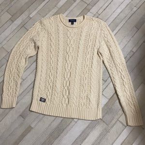Polo by Ralph Lauren Cream Cable Knit Sweater